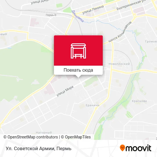 Карта Ул. Советской Армии