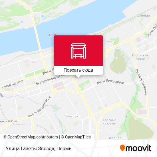 Карта Улица Газеты Звезда