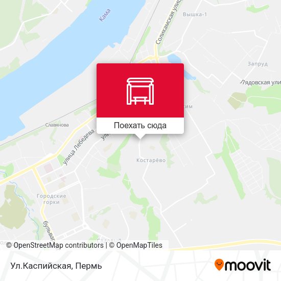 Карта Ул.Каспийская