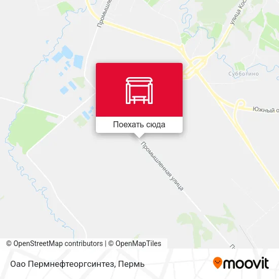 Карта Оао Пермнефтеоргсинтез