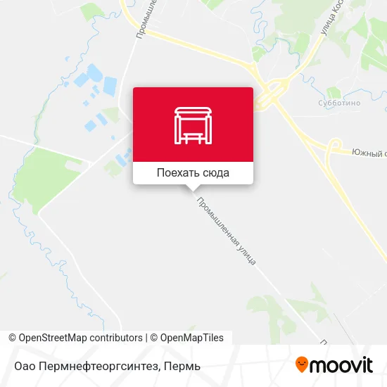 Карта Оао Пермнефтеоргсинтез
