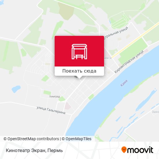 Карта Кинотеатр Экран