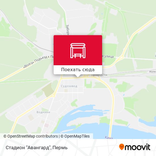 Карта Стадион "Авангард"