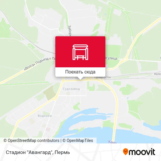 Карта Стадион "Авангард"