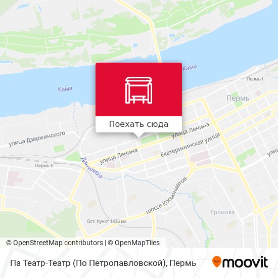 Карта Па Театр-Театр (По Петропавловской)