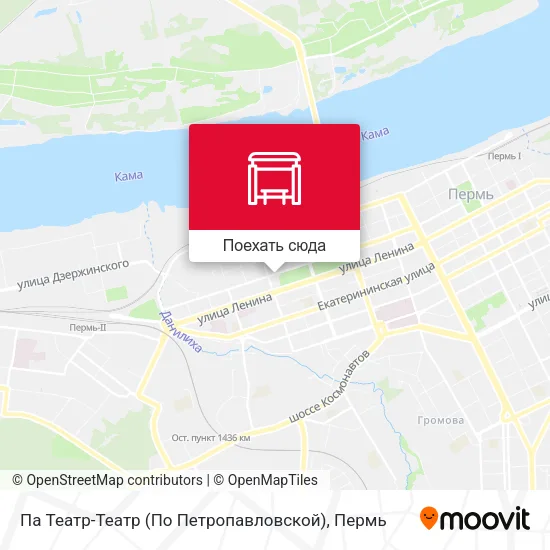Карта Па Театр-Театр (По Петропавловской)