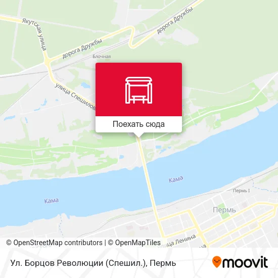 Карта Ул. Борцов Революции (Спешил.)