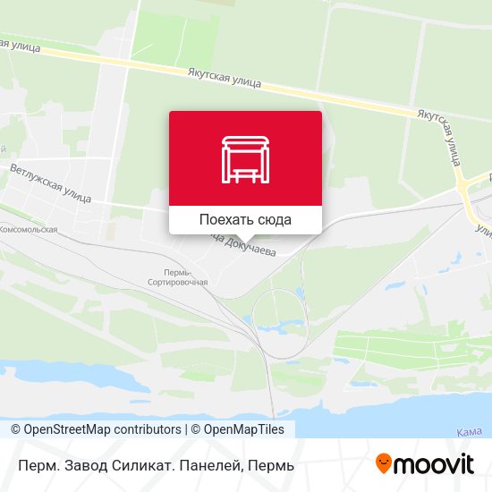 Карта Перм. Завод Силикат. Панелей