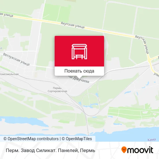 Карта Перм. Завод Силикат. Панелей