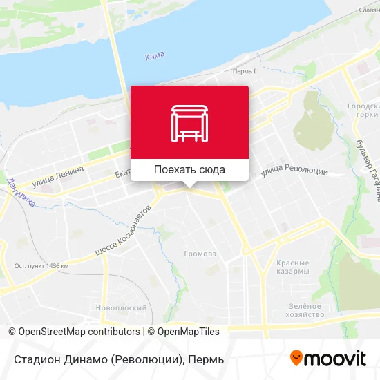 Карта Стадион Динамо (Революции)