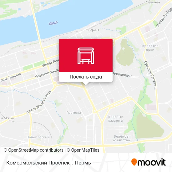 Карта Комсомольский Проспект
