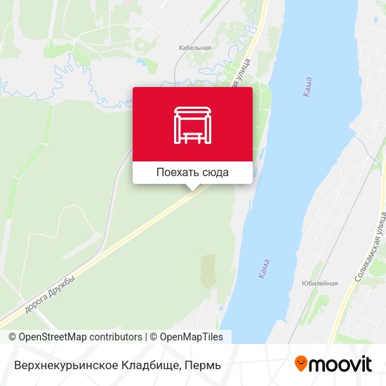 Карта Верхнекурьинское Кладбище