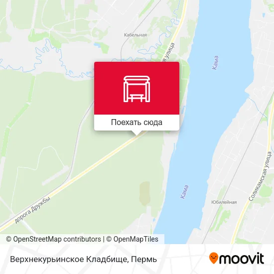 Карта Верхнекурьинское Кладбище