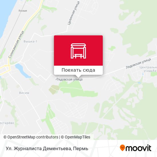 Карта Ул. Журналиста Дементьева