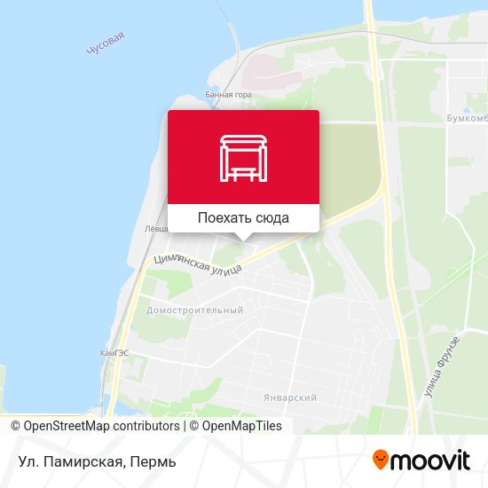 Карта Ул. Памирская