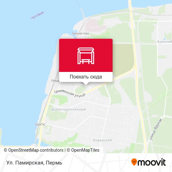 Карта Ул. Памирская