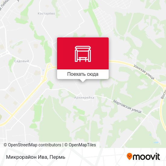 Карта Микрорайон Ива