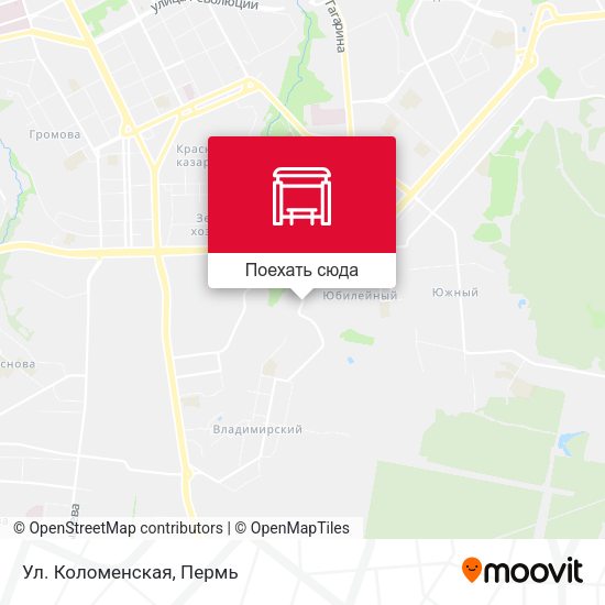 Карта Ул. Коломенская