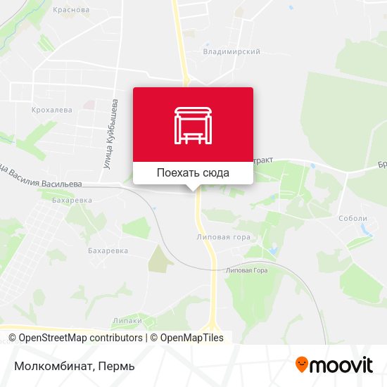 Карта Молкомбинат