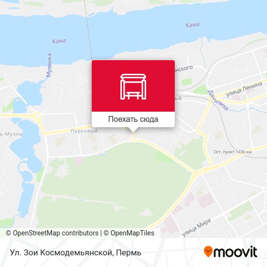 Карта Ул. Зои Космодемьянской