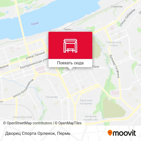 Карта Дворец Спорта Орленок