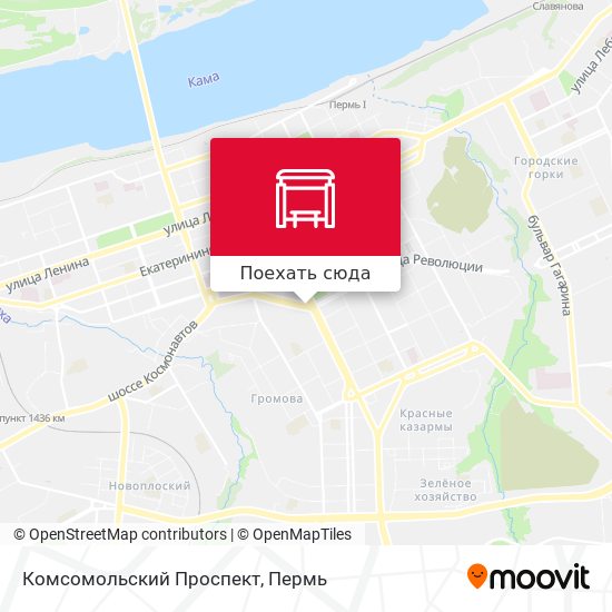 Карта Комсомольский Проспект