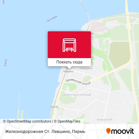 Карта Железнодорожная Ст. Левшино
