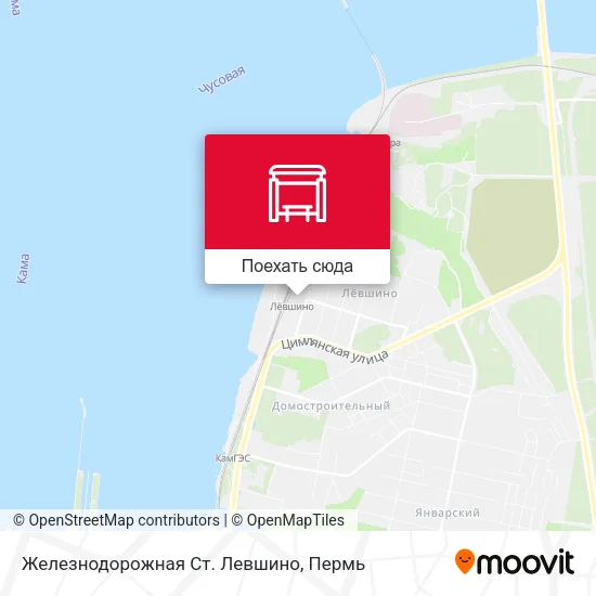 Карта Железнодорожная Ст. Левшино