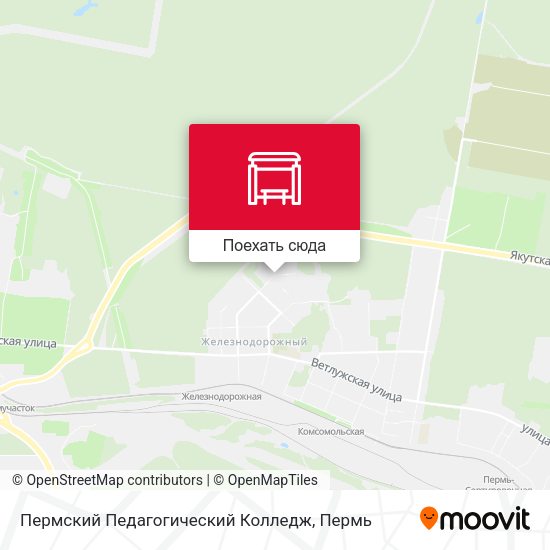 Карта Пермский Педагогический Колледж