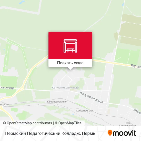Карта Пермский Педагогический Колледж
