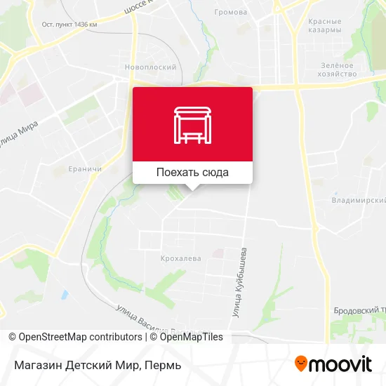 Карта Магазин Детский Мир