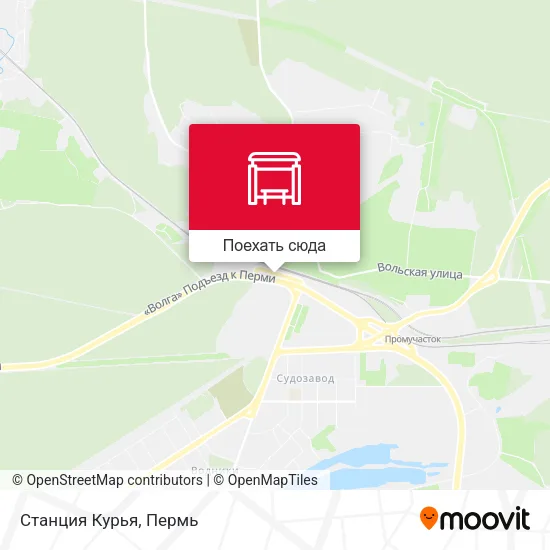Карта Станция Курья
