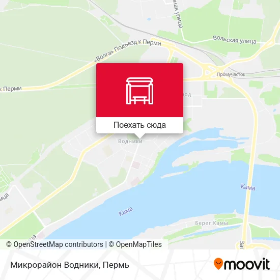 Карта Микрорайон Водники