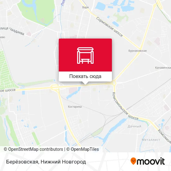 Карта Берёзовская