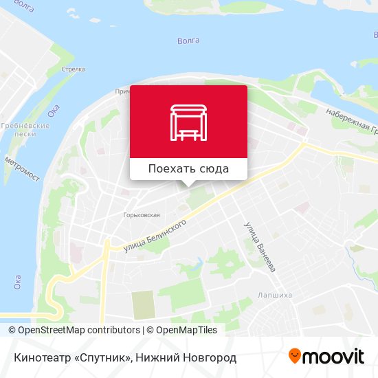 Карта Кинотеатр «Спутник»