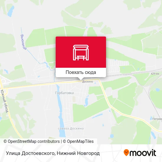Карта Улица Достоевского