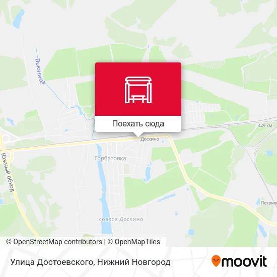 Карта Улица Достоевского