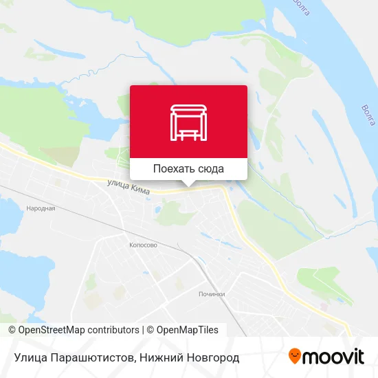 Карта Улица Парашютистов