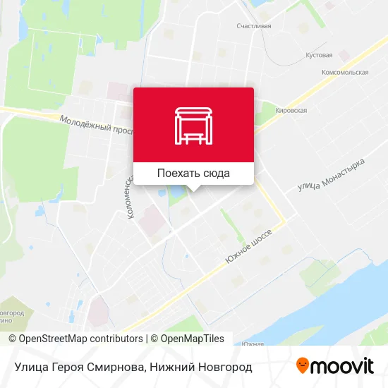 Карта Улица Героя Смирнова