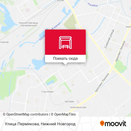 Карта Улица Пермякова