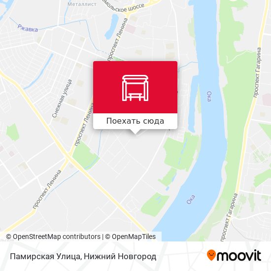 Карта Памирская Улица