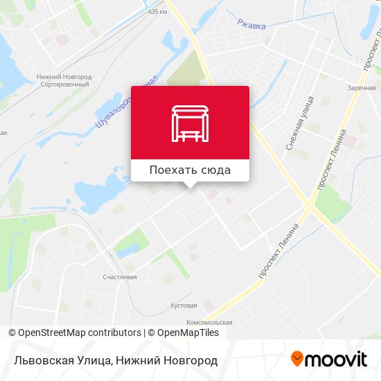 Карта Львовская Улица