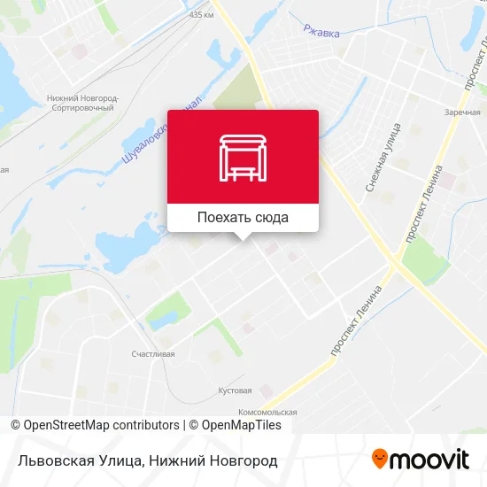 Карта Львовская Улица