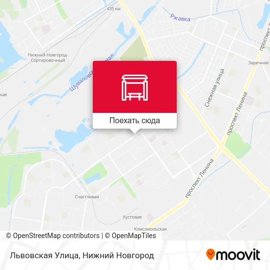 Карта Львовская Улица