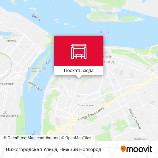 Карта Нижегородская Улица