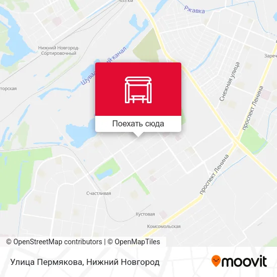 Карта Улица Пермякова