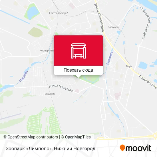 Карта Зоопарк «Лимпопо»
