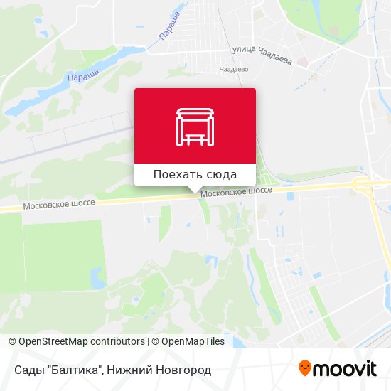 Карта Сады "Балтика"