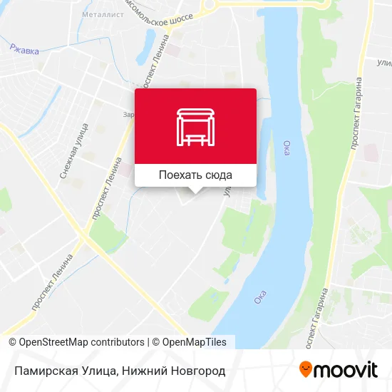 Карта Памирская Улица