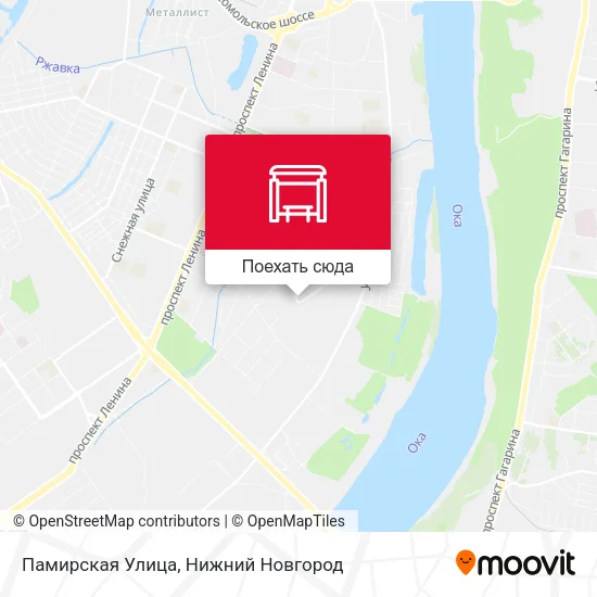 Карта Памирская Улица